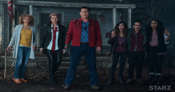 ash vs evil dead, tv show, bruce campbell, comedy, horror, action, blu-ray, review, starz, lionsgate