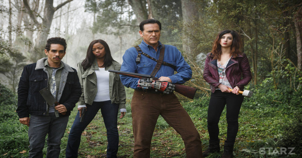 ash vs evil dead, tv show, bruce campbell, comedy, horror, action, blu-ray, review, starz, lionsgate