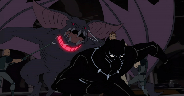 the night has wings, black panther's quest, marvel avengers, cartoon, season 5, review, disney xd