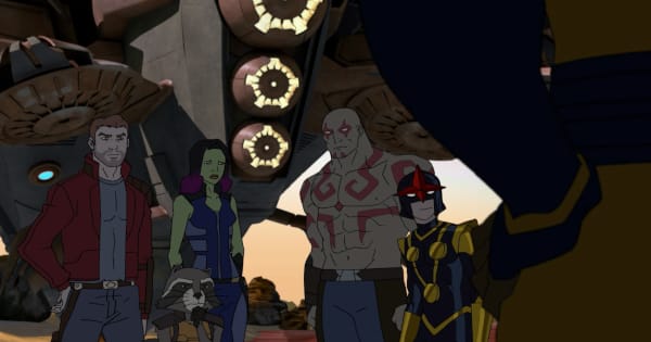 blame it on the boss of nova, guardians of the galaxy, animated, action, adventure, comedy, season 3, review, marvel animation, disney xd