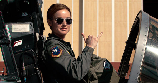 captain marvel, superhero, brie larson, samuel l jackson, jude law, clark gregg, blu-ray, review, walt disney pictures