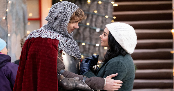 knight before christmas, comedy, christmas, vanessa hudgens, review, netflix