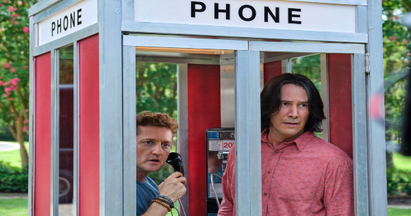 face the music, bill and ted, sequel, science fiction, comedy, alex winter, keanu reeves, review, orion pictures, united artists releasing