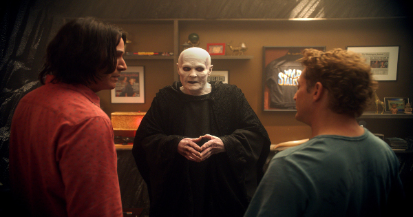 face the music, bill and ted, sequel, science fiction, comedy, alex winter, keanu reeves, review, orion pictures, united artists releasing
