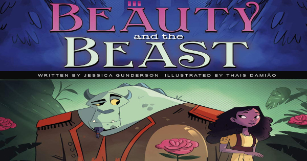 beauty and the beast, comic, graphic novel, children's fiction, jessica gunderson, net galley, review, capstone