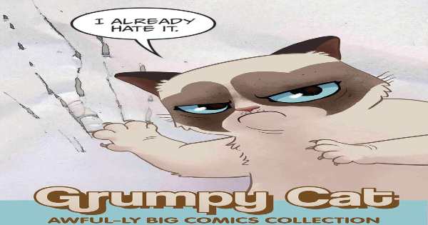 grumpy cat awfully big comics collection, comic, graphic novel, humor, net galley, review, diamond book distributors