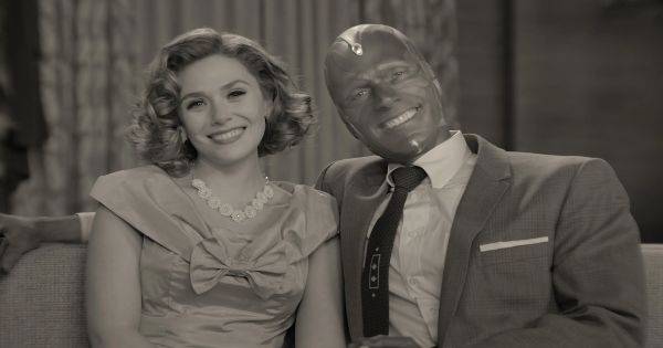 wandavision, tv show, mystery, romance, drama, pilot, review, marvel studios, disney plus