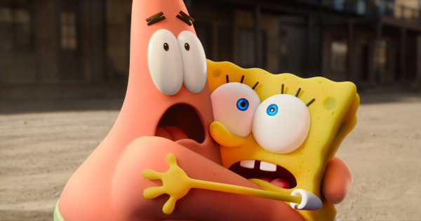 sponge on the run, spongebob squarepants, computer animated, comedy, sequel, review, nickelodeon, paramount plus