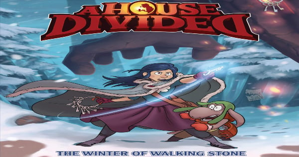 winter of walking stone, a house divided, comic, graphic novel, fantasy, teens, young adult, Haiko Hörnig, net galley, review, lerner publishing group