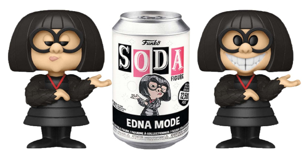 vinyl soda pop, edna mode, the incredibles, animated, pixar, press release, fun.com, funko