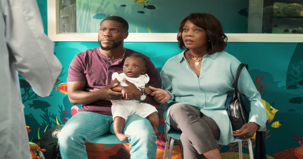 fatherhood, comedy, drama, kevin hart, lil rey howery, review, netflix