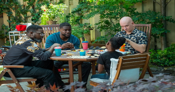 fatherhood, comedy, drama, kevin hart, lil rey howery, review, netflix