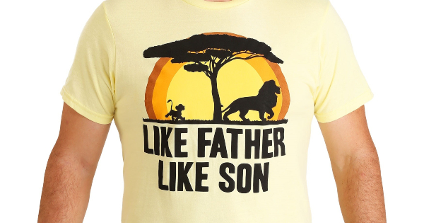 father's day, lion king, t-shirt, animated, press release, fun.com