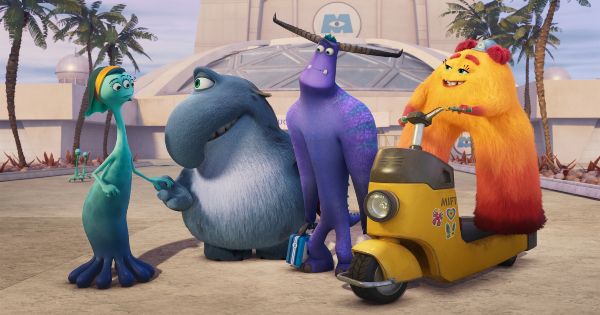 mmet mift, monsters at work, tv show, computer animated, comedy, fantasy, season 1, review, disney plus
