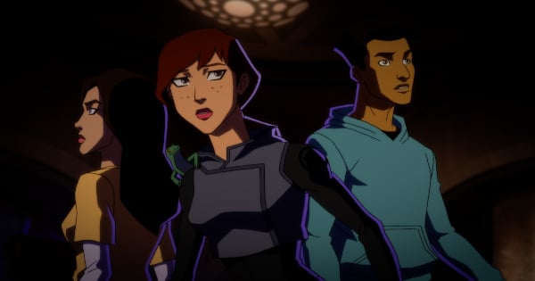 nomed esir, phantoms, young justice, tv show, animated, action, drama, season 4, review, warner bros animation, hbo max