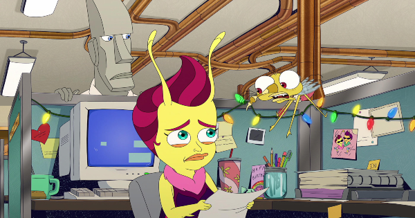 human resources, tv show, animated, comedy, spin off, nick kroll, season 1, review, netflix