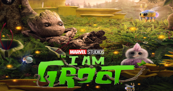 i am groot, computer animated, superhero, shorts, vin diesel, sdcc, 2022, trailer, marvel studios, disney plus