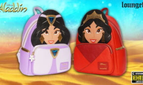mini backpack, jasmine, aladdin, exclusive, press release, entertainment earth, loungefly
