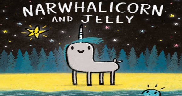 narwhalicorn and jelly, comic, graphic novel, ben clanton, net galley, review, tundra books