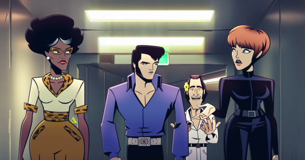 agent elvis, tv show, animated, adult, Matthew McConaughey, season 1, review, sony pictures animation, netflix
