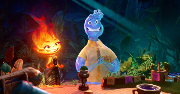 elemental, computer animated, romantic, comedy, drama, review, pixar animation, walt disney studios