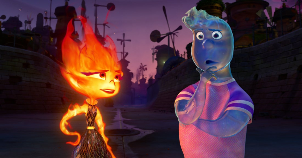 elemental, computer animated, comedy, drama, romantic, review, pixar animation, walt disney studios