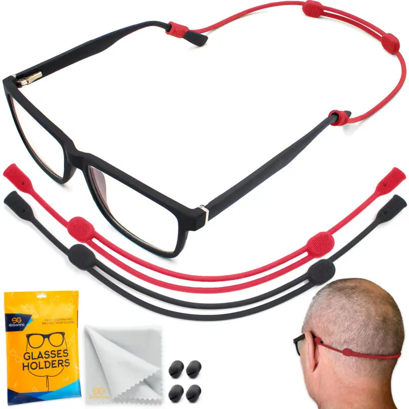 SIGONNA Eye Glasses String Holder Straps - Sports Sunglasses Strap for Men  Women - Eyeglass Holders Around Neck - Glasses Retainer Cord Chains