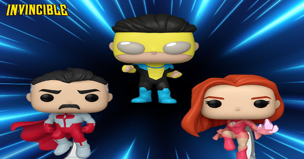 invincible, funko pop, tv show, animated, adult, superhero, omni man, atom eve, press release, entertainment earth, funko