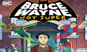not super, bruce wayne, comic, graphic novel, middle grade, Stuart Gibbs, net galley, review, dc entertainment