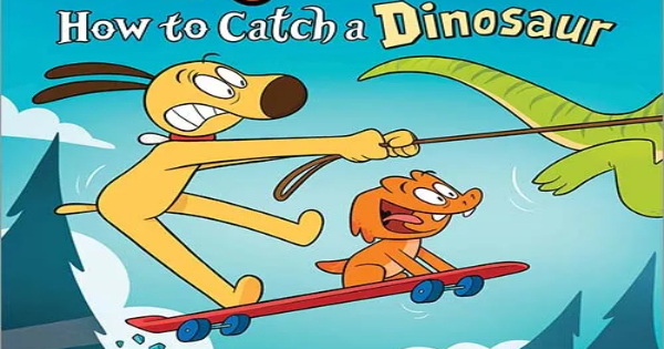 how to catch a dinosaur, pup and dragon, children's fiction, alice walstead, net galley, review, sourcebooks kids