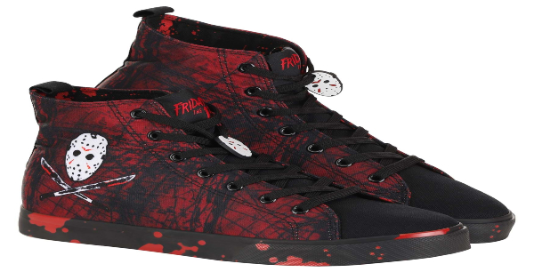 shoes, high top, friday the 13th, men's exclusive, sneakers, press release, fun.com