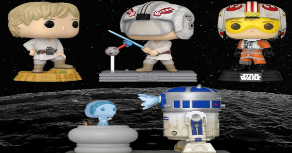 star wars, funko pop, science fiction, action, adventure, r2-d2 with leia, luke with remote, luke binary sun, george lucas, press release, entertainment earth, funko
