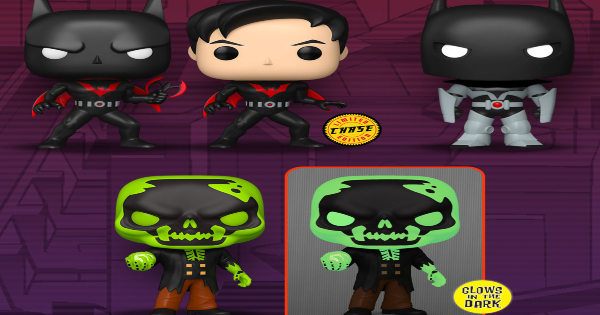 batman beyond, funko pop, tv show, animated, science fiction, action, adventure, terry mcginnis, blight, armored bruce, press release, entertainment earth, funko