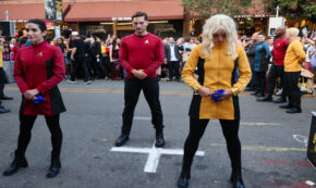strange new spectacle, strange new worlds, star trek, tv show, science fiction, action, drama, performance, sdcc, sdcc 2025, press release, jfi productions, paramount plus