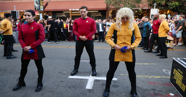 strange new spectacle, strange new worlds, star trek, tv show, science fiction, action, drama, performance, sdcc, sdcc 2025, press release, jfi productions, paramount plus