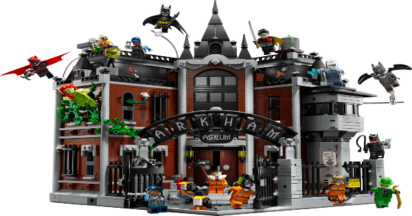arkham asylum, dc, batman, set, sdcc, sdcc 2025, press release, warner bros discovery, lego group