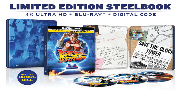 back to the future, science fiction, comedy, michael j fox, christopher lloyd, lea thompson, 40th anniversary, gift set, 4k ultra hd, press release, universal pictures home entertainment