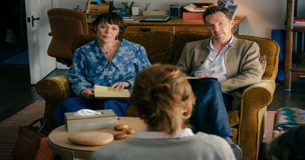 the roses, satirical, comedy, benedict cumberbatch, olivia colman, andy samberg, kate mckinnon, digital, review, searchlight pictures