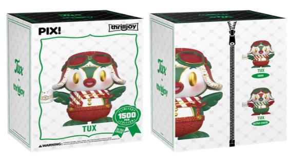 mascots, tux, holiday, themed, 2025, common, hero, ultra chase, press release, thrilljoy pix!, thrilljoy, thrilljoy collectibles