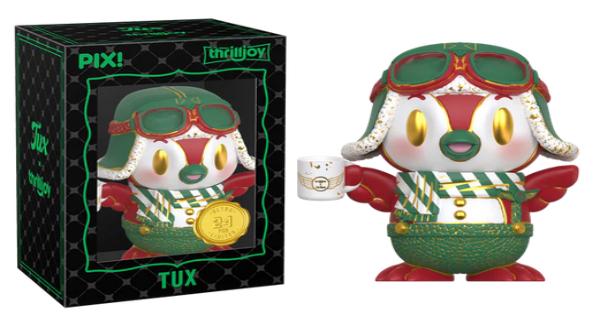 mascots, tux, holiday, themed, 2025, ultra chase, press release, thrilljoy pix!, thrilljoy, thrilljoy collectibles