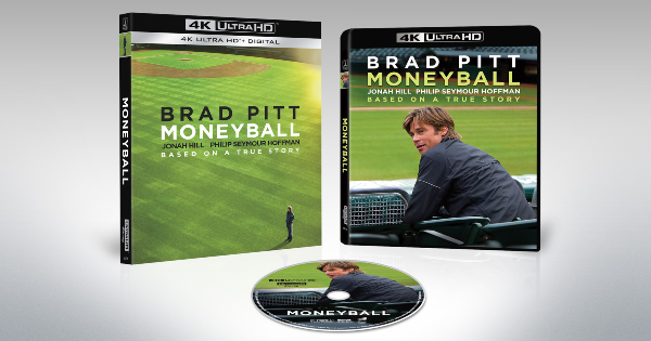 moneyball, biographical, sports, drama, brad pitt, jonah hill, 15th anniversary, press release, 4k ultra hd, sony pictures home entertainment