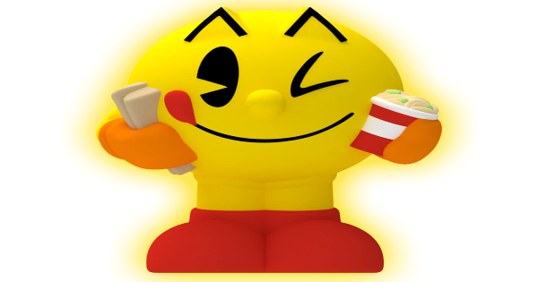 pac-man, video game, series, glow, cup of fun, press release, big bad toy store, rokimoto