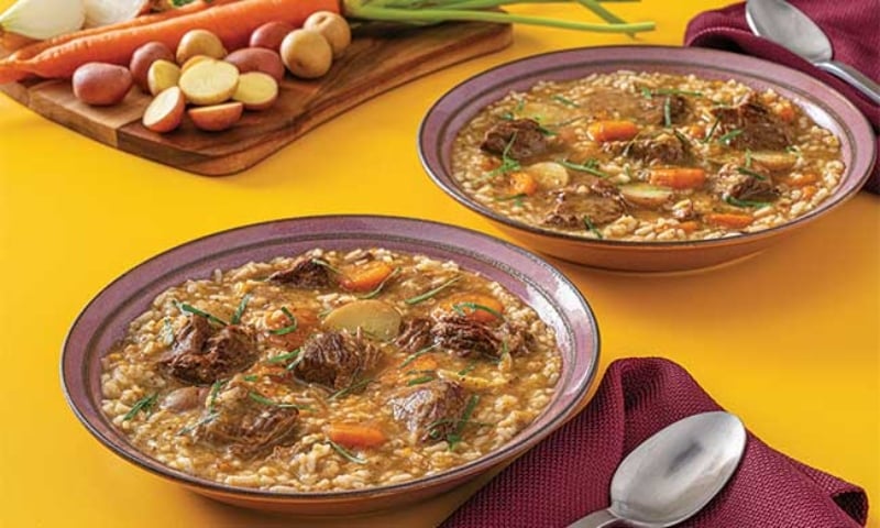 Warm up chilly evenings with hearty beef stew and rice minestrone soup, two easy, flavorful meals perfect for busy families.