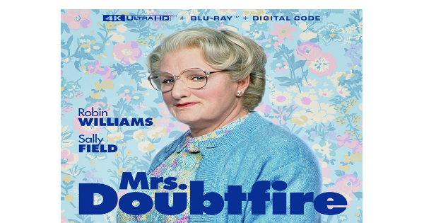 mrs doubtfire, comedy, drama, robin williams, sally field, 4k ultra hd, review, walt disney pictures
