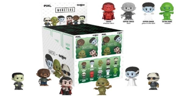 universal monsters, pixl, hero, chase, super chase, ultra chase, press release, thrilljoy collectibles